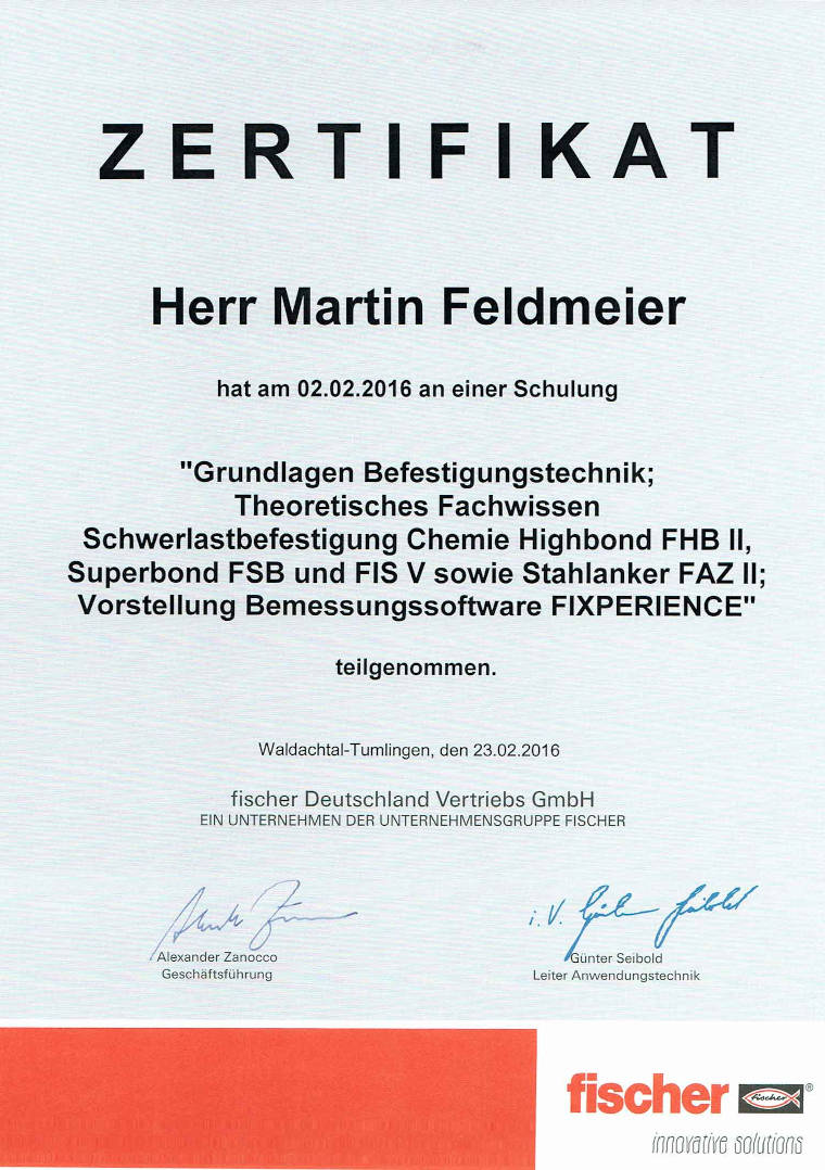 Schweißer-Prüfungsbescheinigungen, Teilnehmerbestätigungen und Zertifikate der Spenglerei Feldmeier, Schwarzach - 9
